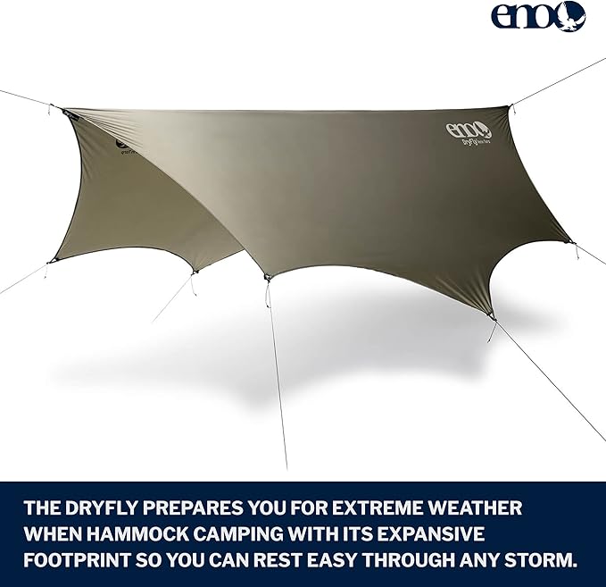 ENO, Eagles Nest Outfitters DryFly Rain Tarp, Ultralight Hammock Accessory