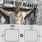 3M Thinsulate Insulation Puffy Camping Blanket for Cold Weather, Queen Size Warm Camping Quilt with Zipper, Waterproof Outdoor Sleeping Bag for Hammock, Cozy & Versatile Gift for Men and Women