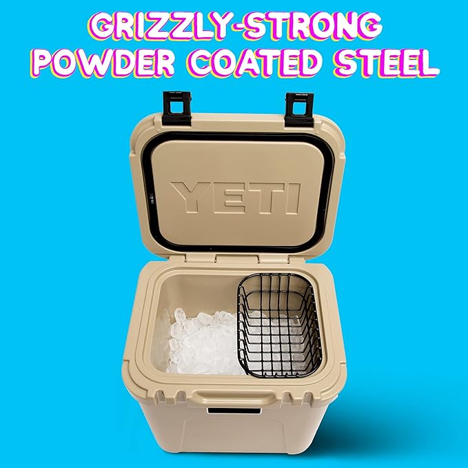 Above Sea Level Cooler Basket for YETI Roadie 24 and YETI Roadie 32 - Wire Dry Goods Tray for YETI Roadie Ice Chests - Compatible with Roadie 24 Accessories