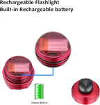 RAHAN Shoe Lights for Shoes,2 PCS Shoe Headlights,Light Up Charm Accessories for Kids Adults Shoe, Hands-Free Night Light, Camping Lights，IP65 Waterproof Light, Red