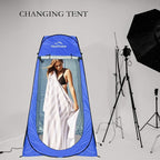 Your Choice Pop Up Privacy Shower Tent, 3.9 x 3.9 x 6.2FT Portable Camping Changing Room, Instant Setup Outdoor Shelter with Silver Coating, Vent Window & Carry Bag for Beach, Hiking & RV | Portable, for Camping, Beach, Hiking, with Carry Bag, Quick Setup