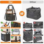 Maelstrom Lunch Box for Women, 20L Insulated Lunch Bag Men, Leakproof Double Deck Cooler Bag, Soft Lunch Cooler with Quick Access Flip-Top Lid for Work, Beach,Travel, Camping