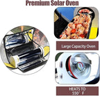 Solar Oven,Portable Olar Stove，Solar Powered Camping GrillPortable BBQ Grill, for 5-8 People Solar Grill for Backpacking,Camping Travel and Hiking