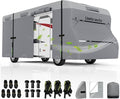 Umbrauto RV Cover Class C Upgraded 7 Layers Anti-UV Top Panel Motorhome Cover Windproof Camper Cover for 26' to 29' Motorhome with 3Pcs Extra Straps, Adhesive Repair Patches, 6 Gutter Covers