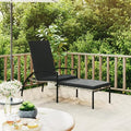 Camping Chairs Beach Chair Patio Furniture Outdoor Chairs Sun Lounger with Footrest PE Rattan Gray for Sunbathing, Camping, Pool, Beach, Patio