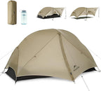 Naturehike Mongar UL Tent [2025 Upgrade] - 1-2 Person Ultralight 3 Season Camping Tent, Waterproof One Person Two Person Backpacking Tent for Hiking, Cycling, Easy Setup