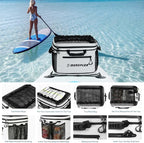 Waterproof PVC Material Paddleboard Cooler Deck Bag,40 cans Sup Deck Cooler Bag,Cooler Bag for Paddleboard,Lunch Box Cooler Insulated Bag,Camping Cooler Bag,Kayak Cooler Bag