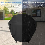 Gas Grill Cover for 30" Cuisinart CGG-999, Waterproof 360 XL Griddle Cover for Outdoor Gas Griddles, Heavy Duty Round Grill Covers for Cuisinart Gas Grills,40" x 44" x 45"