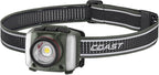 Coast FL97R Voice-Controlled 1200 Lumen Rechargeable LED Headlamp with Pure Beam® Spot & Flood, ARC Lighting, Red & Green Color Modes, Glide Focus™ Radial Arm Dial and USB-C Charge Port, Forest Green