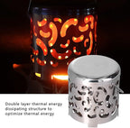Stainless Steel Mini Tent Heater - Outdoor Heating Cover for Backpacking, Hiking, and Barbecue