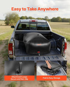 VEVOR Water Storage Bladder 142.7 Gallon Large Capacity Water Bag, Portable & Collapsible Soft Waters Container, Leakproof & Tear-Resistant PVC Emergency Waters Storage Tank for RV Truck & Outdoor Use