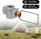 RULLINE Backpacking Fuel Transfer Device Gas Canister Refill Adapter, Portable Outdoor Gas Saver, Camping Canister Vent Valve
