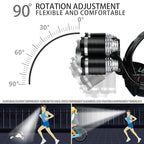 USB Rechargeable Headlamp 12000 Lumen Ultra Bright LED Work Headlight, 4 Modes Waterproof Head Lamp Best Headlamps for Adults, Camping, Outdoors & Hard Hat Work Zoomable Headlight (Sliver)
