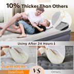 InnoTruth Queen Air Mattress with Built in Pump, Upgraded PVC to Prevents Air Leaks,Enhanced Durability Inflatable Blow up Mattress，Air Bed for Guest & Home, Ideal for Family, 650 lbs