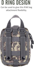 first aid kit bag empty Molle ifak pouch emt tactical medical pouch med rip away belt pouch small rescue tool pouches (ACU)