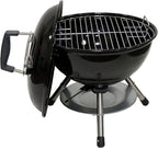 Megamaster 14.5" Portable Charcoal Barbecue Grill with Adjustable Air Vent, 141 SQ. In Cooking Area, Table Top Grill for Camping, Outdoor Cooking, Patios, and More - 810-23001