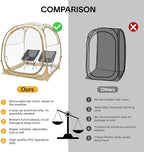 EighteenTek® Pod All Weather Sports Tent with Attached Floor, Instant Outdoor Bubble Tent, Rainproof Camping Sun Shelter for Sports Events Camping Fishing Cheering 1-4 Person