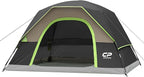 Tents for Camping 4 Person Tent Waterproof Windproof Double Layer Camping Tent, Easy Setup Dome Tent with Large Mesh Windows & Wider Door for Outdoor Camping & Hiking