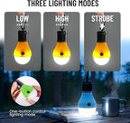 4PCS LED Camping Lantern Set - Portable Tent Lights with Clip Hooks, Camping Lamp, LED Camping Lantern Set, Multi-Color Emergency Camping Lamp for Hiking Backpacking, Party (4PCS)