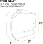 Carhartt Insulated Lunch Cooler For Men and Women, Fully Insulated Lunch Pale for Everyday Use, 4 Can (Black)