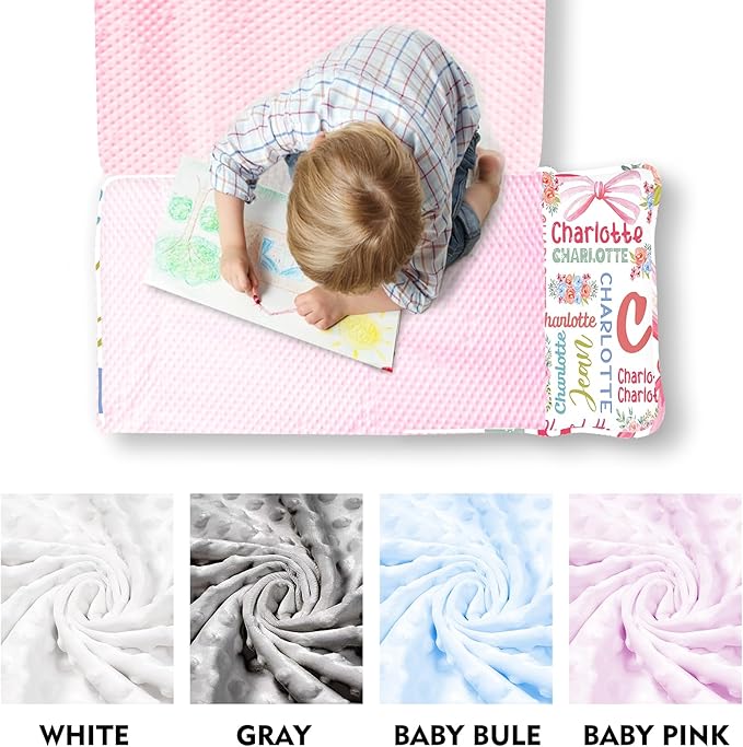 Personalized Toddler Nap Mat for Preschool, Custom Name Kids Sleeping Bag for Daycare, Kindergarten Roll Up Sleeping Mat with Removable Pillow and Soft Blanket, Fun Themes for Boys & Girls