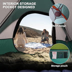 Camping Tent 2-4 Person, Waterproof Windproof Tent with Rainfly Easy Set up-Portable Dome Tents for Camping…