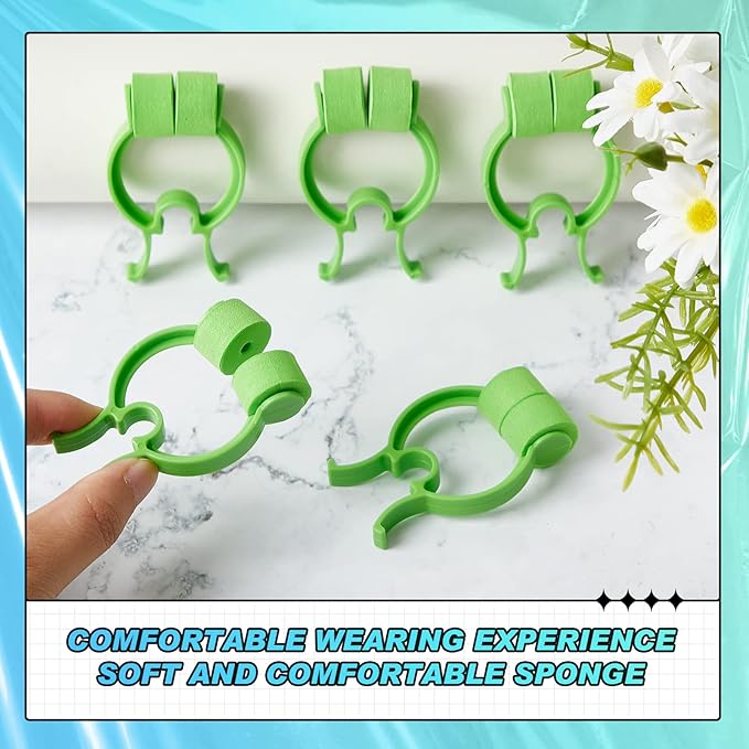 Frienda Professional Nose Stop Clips Plastic Foam Nosebleed Stopper Clips for Adults Accidental Emergency Condition Swimming(16 Pcs,Green,Standard Size)
