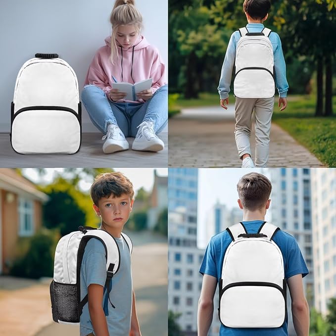 Custom Backpack and Lunch Box Set Personalized Bookbag Lightweight Portable Kids Bookbag and Lunch Box Set Boys 4 in 1 School Bag for Boys 10-12 Travel Outdoor Daypack