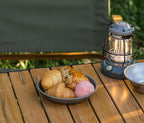 Boundless Voyage Titanium Camping Plate Dishes Saucer Lightweight Round Dinnerware Set Stackable Serving Plates Pasta Plates Travel Outdoor Home Kitchen Tableware Set Ti1116T