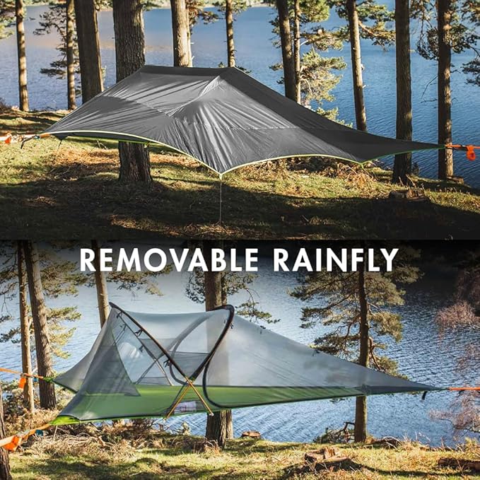 Tentsile Connect V3 2-Person Tree Tent Hammock, The Original Tree Tent Company, 880 Pound Capacity, Portable Treehouse, Heavy Duty Ratchets Included, Designed in The UK