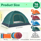Woanger 10/16 Pack Bulk 2 Person Camping Tents for Homeless Lightweight Tent with Rain Fly and Carrying Bag Waterproof Windproof Setup Pop Up for Camping Backpacking Donation