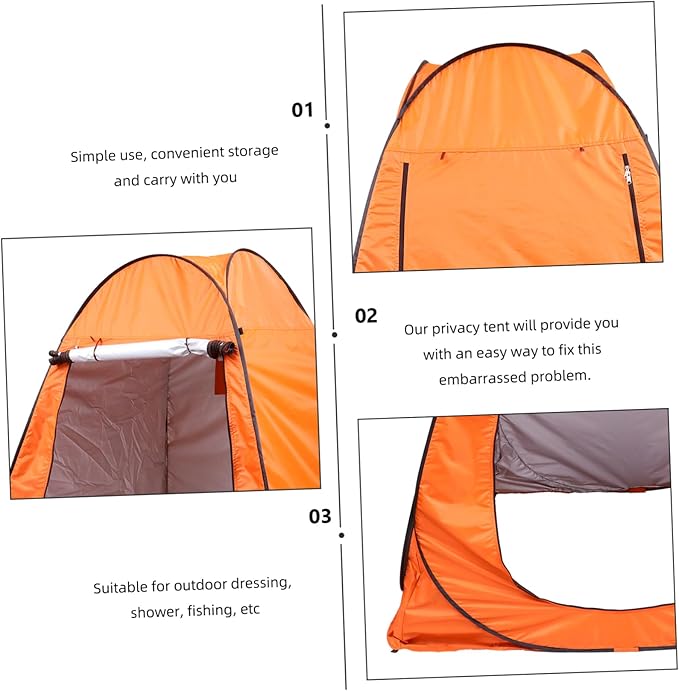 Milisten Quick-Open Changing Tent Automatic Tent Pop-up Windproof Space Easy Storage