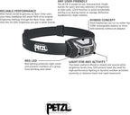 PETZL ACTIK CORE Rechargeable Headlamp - 600 Lumens - Grey