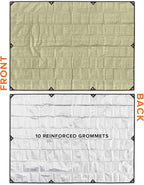 Arcturus XL Survival Tarp - Insulated Reflective Thermal Camping Tarp - 8.5' x 12' (Desert Tan)