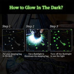AceCamp Kids Sleeping Bag, Glow-in-The-Dark Sleeping Bag for Kids and Youth, Portable Water-Resistant Kids Sleeping Bag, Temp Rating 30F/ -1℃, for Camping, Hiking, Slumber Party