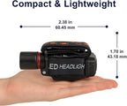 GRACETOP Green LED Headlamp Rechargeable, Zoomable Headlamp with 3 Modes, Hands-Free IPX4 Waterproof for Hunting, Hiking, Camping & Fishing