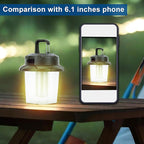 Mini LED Camping Lights for Tent Lights Portable Camping Lantern Rechargeable Outdoor Flashlight Battery Powered,450LM Camp Accessories for Hiking Backpacking Emergency Outage(Green)