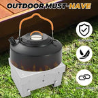 Pocket-sized Foldable Stove Set, Solid Fuel Cooking Appliance with Stable Support and Windbreak, Portable Backpacking Stove Lightweight Burner for Outdoor Travelling Camping Hiking Cooking