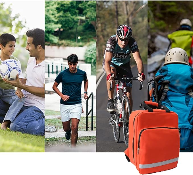 Emergency Medical Supplies Safety, Outdoor Tactical First Aid Kit Bag Climbing Utility Pouch or Home Car Hunting Workplace Camping Travel(Only Backpack)