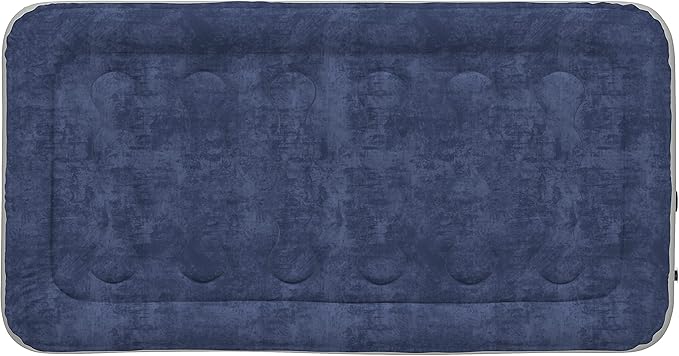 EMMA + OLIVER 18 Inch Twin Size Raised Inflatable Air Mattress with Internal Electric Pump