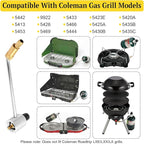 OJP 5430 Gas Stove Pressure Regulator Compatible with Most Coleman Stoves & Grills and Fold N Go Stoves, Camping Stove Propane Adapter with Regulator for Maintains Stable Propane Gas Pressure
