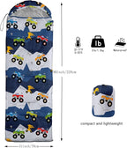 QOOMO Camping Sleeping Bags,3 Season Warm & Cool Weather,Lightweight,Waterproof Sleeping Bags for Adults & Kids,Traveling,and Outdoors,Camping Gear Equipment
