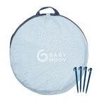 Babymoov Anti-UV Baby & Toddler Beach Tent UPF 50+ Sun Protection with Pop Up System for Easy Use & Transport, Blue Waves (Summer 2025 Edition)