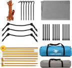 4-in-1 Camping Cot Tent, Foldable Elevated Tent Set for 1 Person to Use, Elevated Camping Bed Tent for Outdoor Hiking, Camping