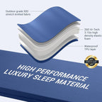 Elegear CumbreX™ Self Inflating Sleeping Pad, 3.15" Ultra-Thick Memory Foam Camping Pad with Pillow Fast Inflating in 20s Insulated Camping Mattress Pad 4-Season Camp Sleeping Mat for Camp/Travel/Tent