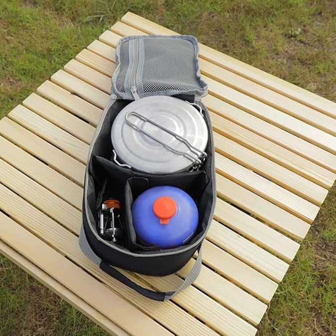 HBJWOV Outdoor Tableware Storage Bag Hand Tote Carry Case Dinnerware Holder Outdoor Camping Hiking Picnic BBQ Travel Camping Equipment