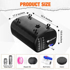 Yesker Portable Water Storage Bladder 30 Gallon – Heavy-Duty 1000D PVC Foldable Water Bladder Tank with 3/4" PVC Spigot for Garden, Camping & Car Use, Black