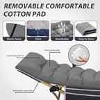 Folding Camping Cot for Sleeping, Portable Cots for Adults, Heavy Duty Cot Bed 550LBS(Max Load), Extra Wider Cots with Large Pocket for Outdoor, Office, Beach