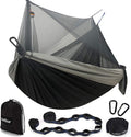 Sunyear Hammock Camping with Rain Fly Tarp and Net, Portable Camping Hammock Double Tree Hammock Outdoor Indoor Backpacking Travel & Survival, 2 Tree Straps,100% Waterproof