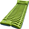 Ultralight Camping Sleeping Pad - Built-in Foot Pump & Pillow Inflatable Mattress for Backpacking Hiking